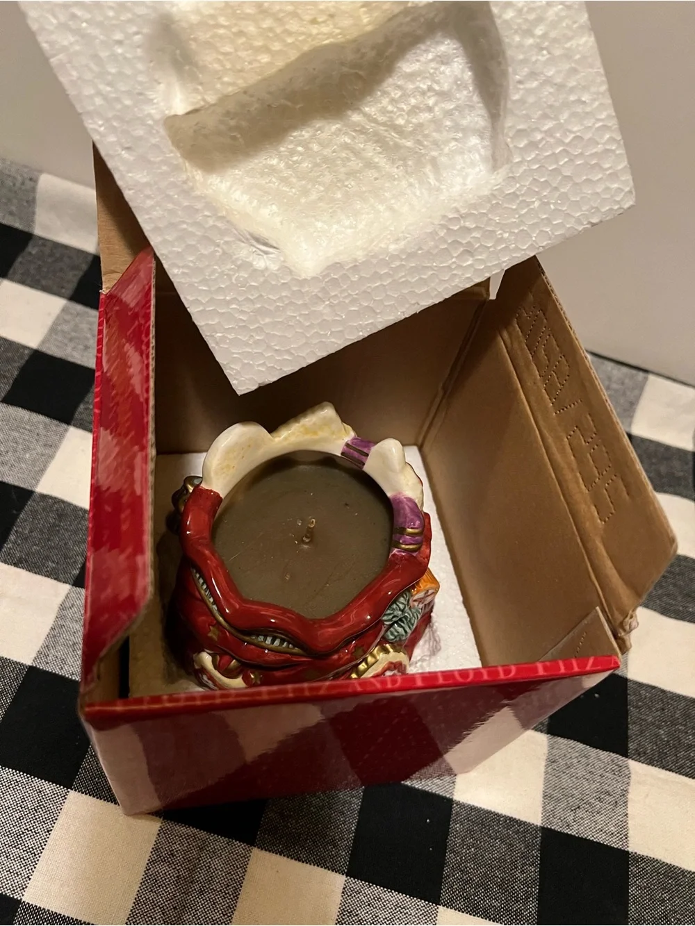 NWT FITZ & FLOYD CANDY LANE TOYBAG CANDLE CUP.